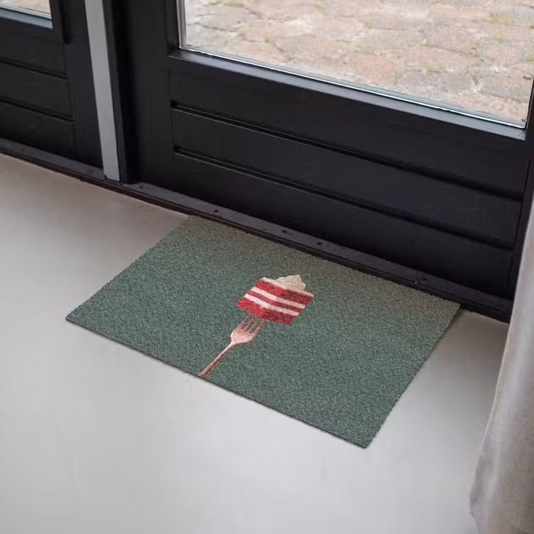 Deurmat - Cake - Vork - Rood — 2