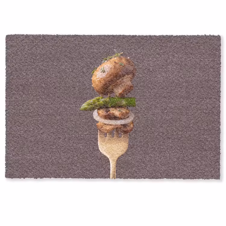Deurmat - Eten - Gestapeld - Vork — 1