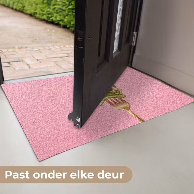 Deurmat - Eten - Vork - Roze — 7