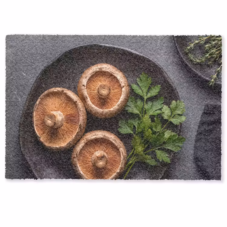 Deurmat - Paddestoelen - Kruiden - Eten — 1