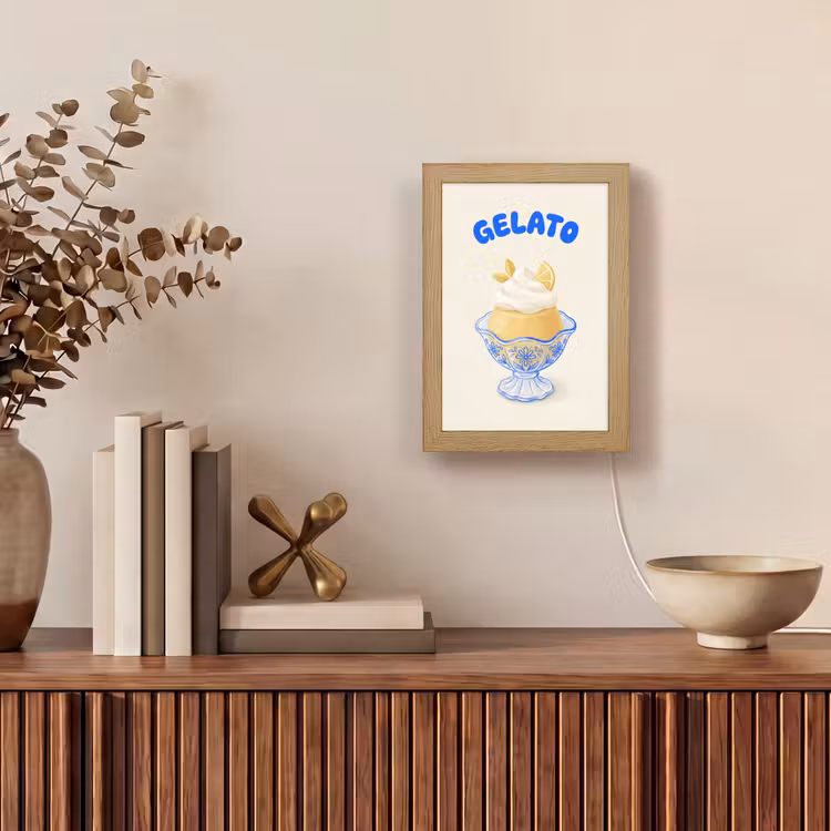 Gepersonaliseerde Lightbox - IJs - Citroen - Illustratie - Geel - Dessert — 4