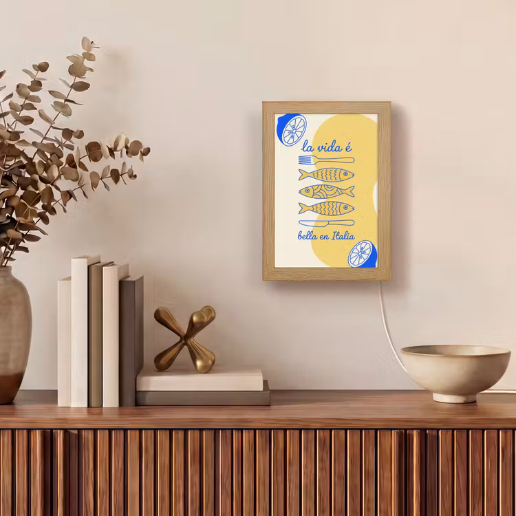 Gepersonaliseerde Lightbox - Italië - Eten - Citroen - Vis - Grafisch — 4