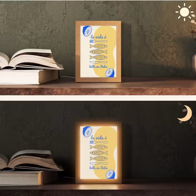 Gepersonaliseerde Lightbox - Italië - Eten - Citroen - Vis - Grafisch — 5