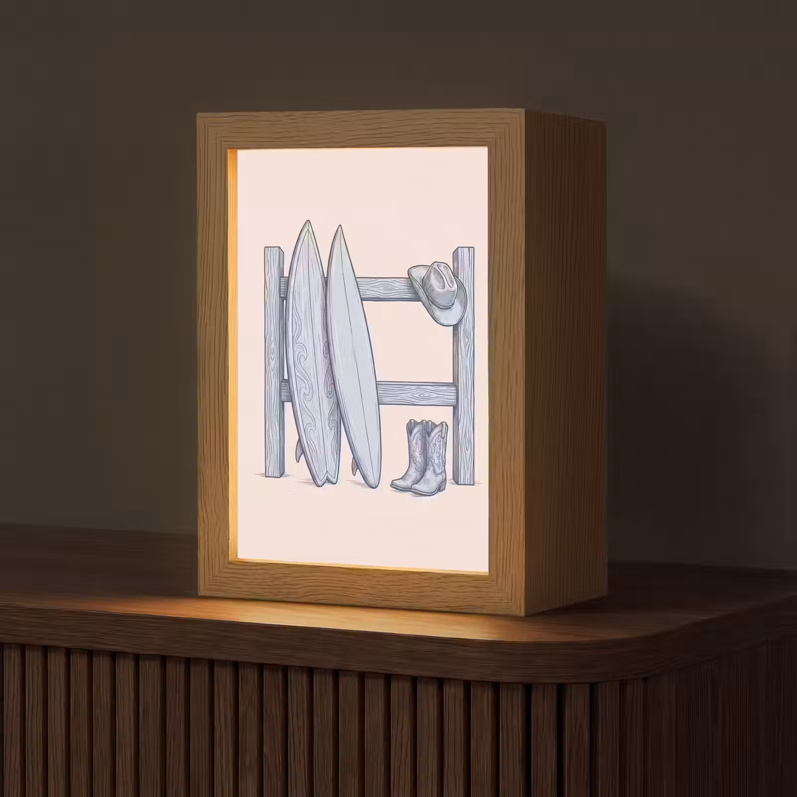 Gepersonaliseerde Lightbox - Recreatie - Kleding - Avontuur - Illustratie - Zomer — 1