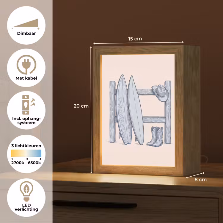 Gepersonaliseerde Lightbox - Recreatie - Kleding - Avontuur - Illustratie - Zomer — 7