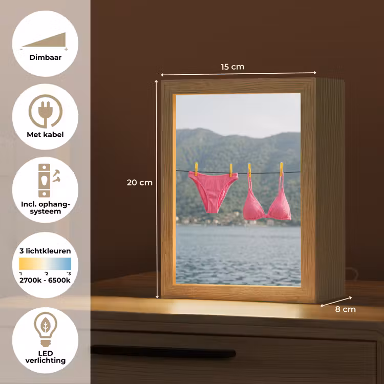 Gepersonaliseerde Lightbox - Kleding - Badkleding - Waslijn - Zomer - Roze — 7