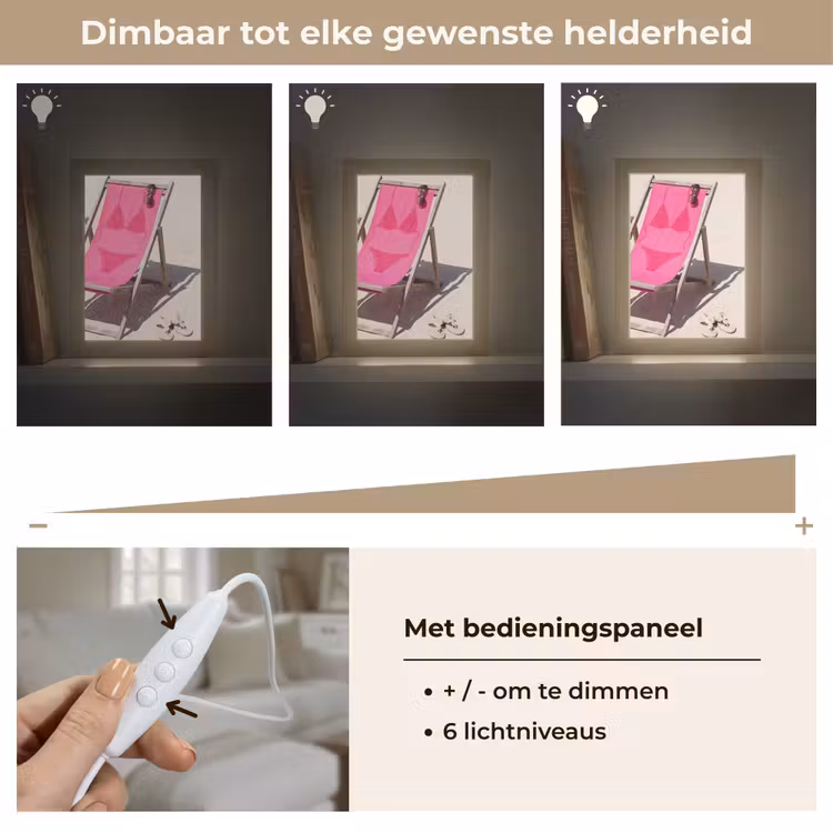 Gepersonaliseerde Lightbox - Strand - Ligstoel - Badkleding - Zomer - Roze — 8