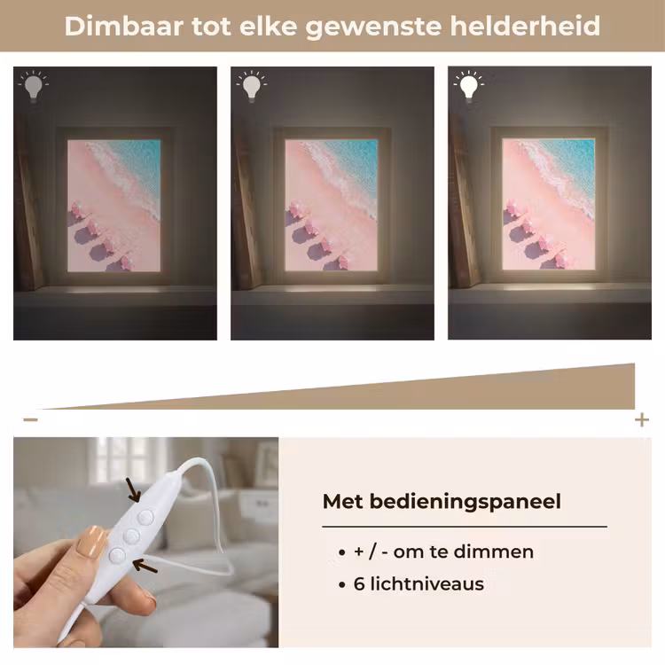 Gepersonaliseerde Lightbox - Strand - Roze zand - Zee - Zomer - Natuur — 8