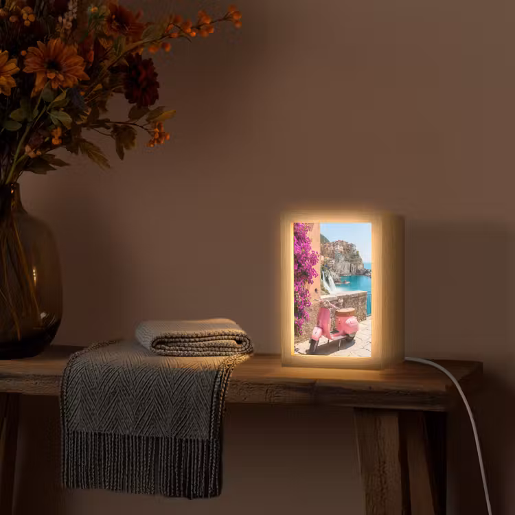 Gepersonaliseerde Lightbox - Voertuig - Roze - Kust - Zomer - Reizen — 3