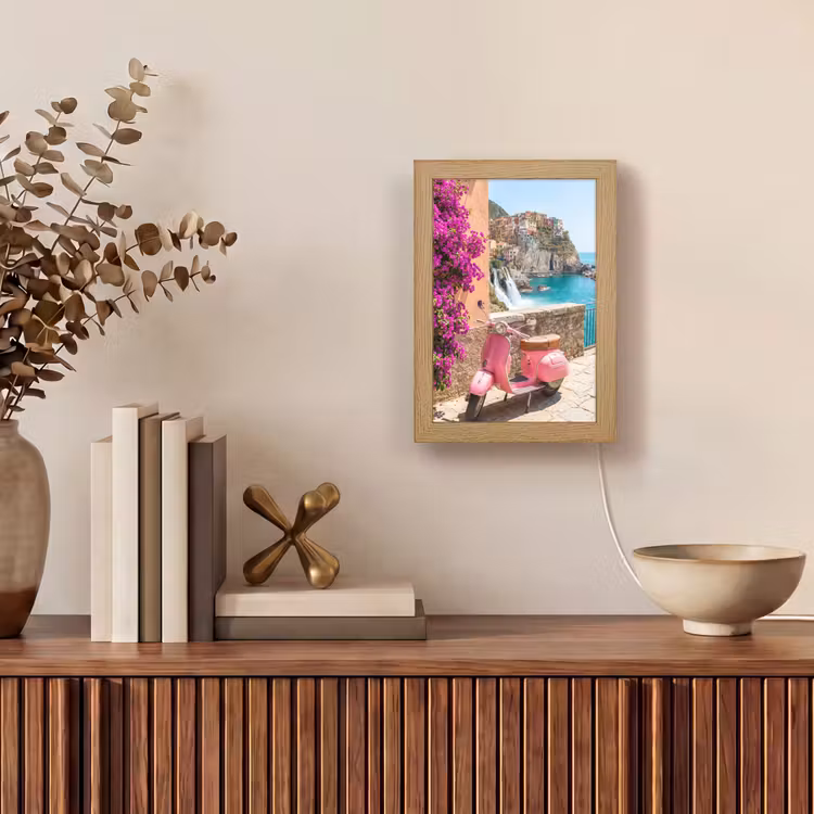 Gepersonaliseerde Lightbox - Voertuig - Roze - Kust - Zomer - Reizen — 4
