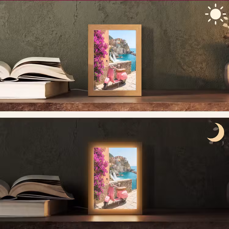 Gepersonaliseerde Lightbox - Voertuig - Roze - Kust - Zomer - Reizen — 5