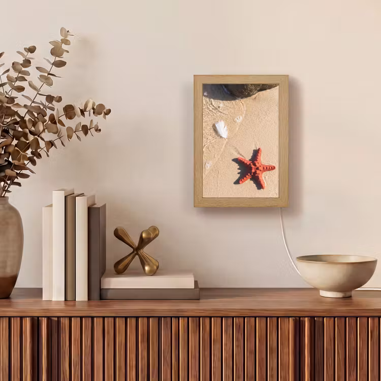 Gepersonaliseerde Lightbox - Dieren - Strand - Zee - Natuur - Rood — 4