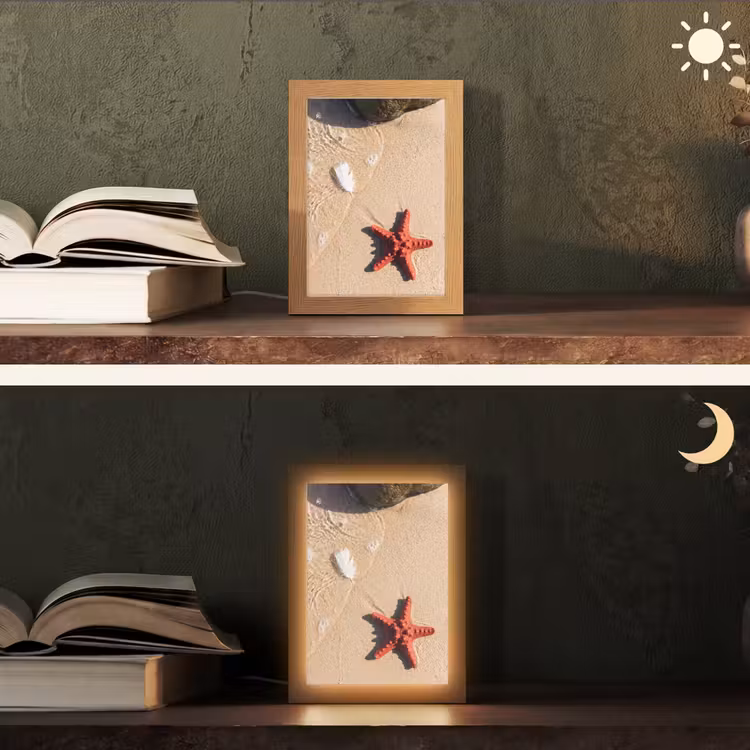 Gepersonaliseerde Lightbox - Dieren - Strand - Zee - Natuur - Rood — 5