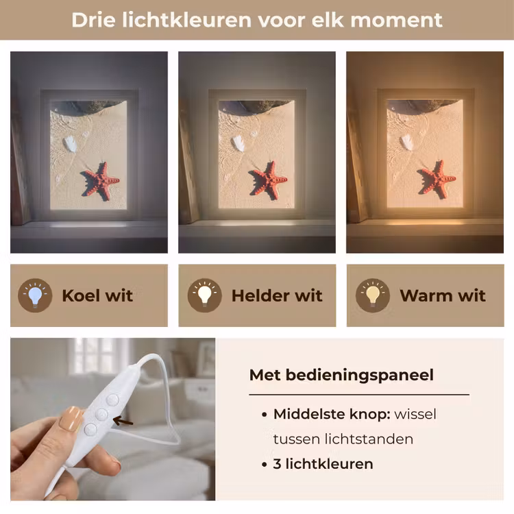 Gepersonaliseerde Lightbox - Dieren - Strand - Zee - Natuur - Rood — 6