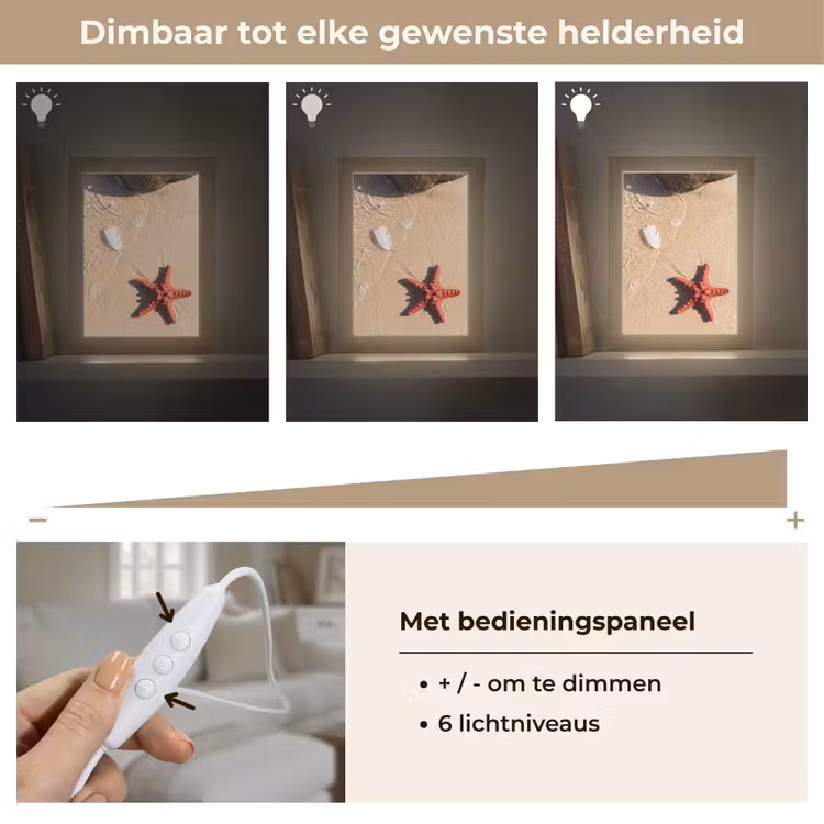 Gepersonaliseerde Lightbox - Dieren - Strand - Zee - Natuur - Rood — 8