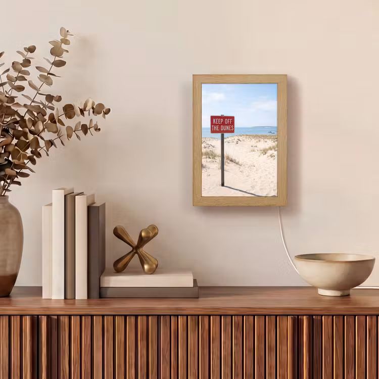 Gepersonaliseerde Lightbox - Duin - Bord - Kust - Landschap - Rood — 4