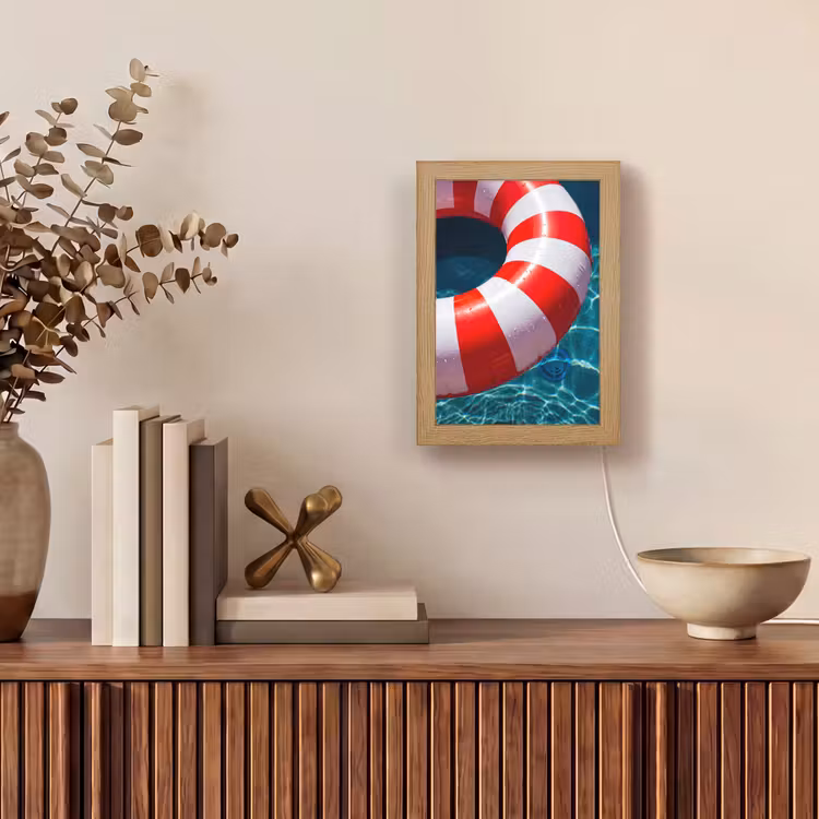 Gepersonaliseerde Lightbox - Recreatie - Water - Zomer - Rood - Wit — 4