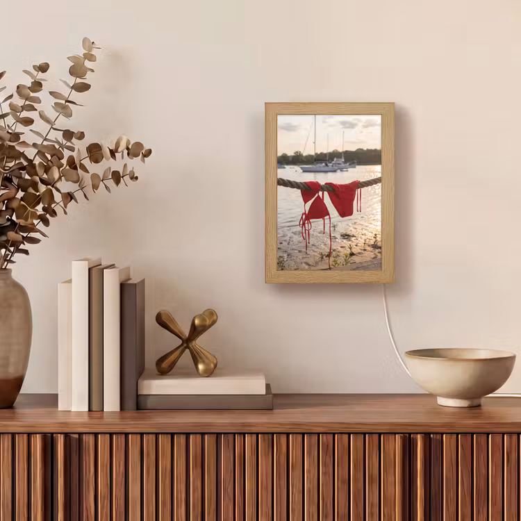 Gepersonaliseerde Lightbox - Badkleding - Rood - Zomer - Water - Zonsondergang — 4