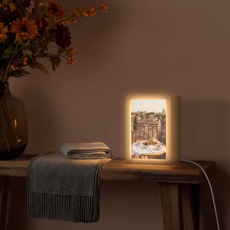 Gepersonaliseerde Lightbox - Eten - Ontbijt - Balkon - Stad - Zonsopgang — 3
