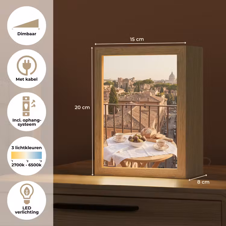 Gepersonaliseerde Lightbox - Eten - Ontbijt - Balkon - Stad - Zonsopgang — 7