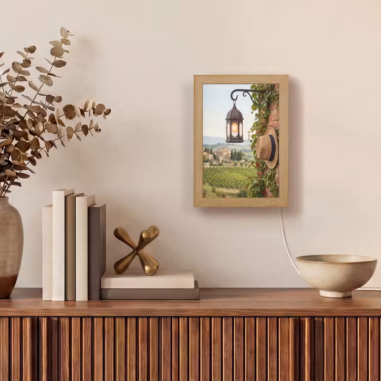 Gepersonaliseerde Lightbox - Lantaarn - Wijngaard - Landschap - Italiaans — 4