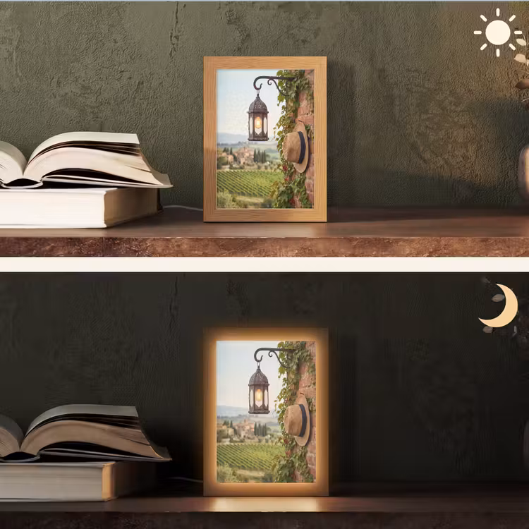 Gepersonaliseerde Lightbox - Lantaarn - Wijngaard - Landschap - Italiaans — 5