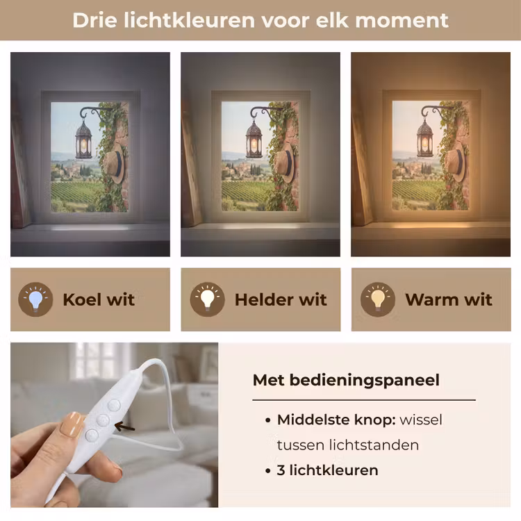Gepersonaliseerde Lightbox - Lantaarn - Wijngaard - Landschap - Italiaans — 6