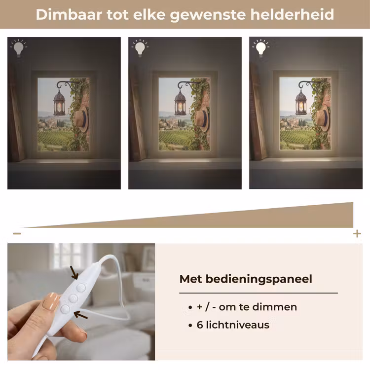 Gepersonaliseerde Lightbox - Lantaarn - Wijngaard - Landschap - Italiaans — 8