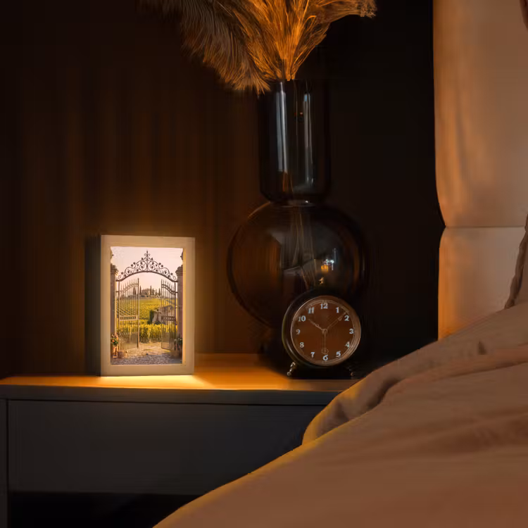 Gepersonaliseerde Lightbox - Poort - Landschap - Platteland - Zonlicht - Warm — 2