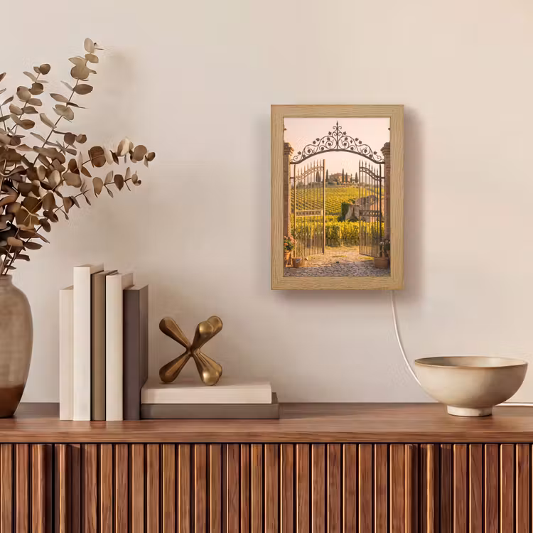 Gepersonaliseerde Lightbox - Poort - Landschap - Platteland - Zonlicht - Warm — 4