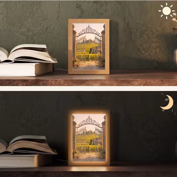 Gepersonaliseerde Lightbox - Poort - Landschap - Platteland - Zonlicht - Warm — 5