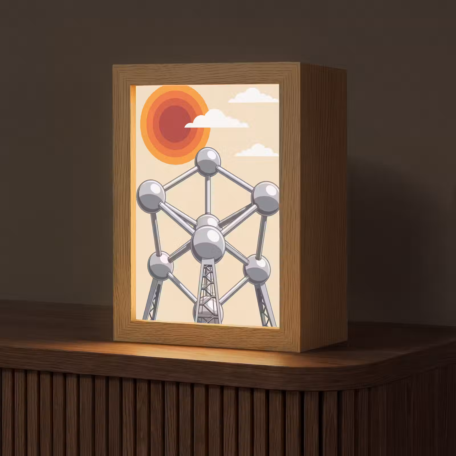 Gepersonaliseerde Lightbox - Architectuur - Geometrie - Stad - Modern - Grijs — 1