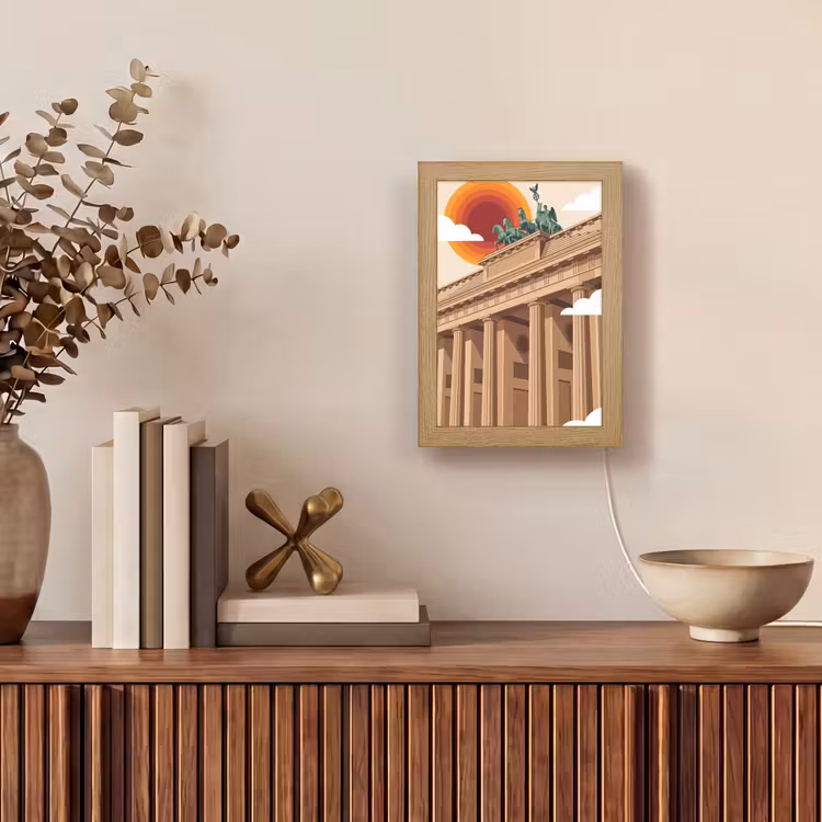 Gepersonaliseerde Lightbox - Architectuur - Brandenburg - Berlijn - Zonsondergang - Historisch — 4