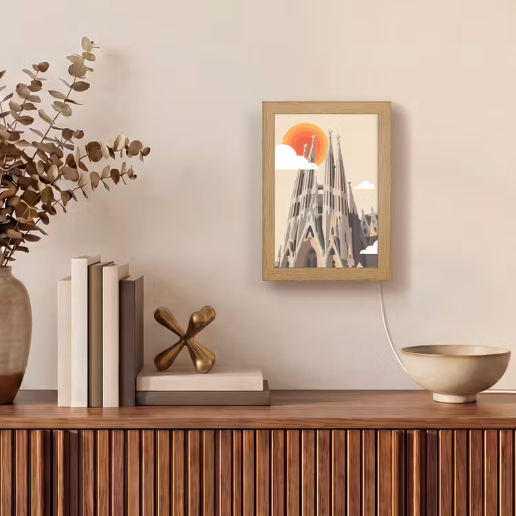 Gepersonaliseerde Lightbox - Gebouw - Torens - Architectuur - Abstract - Zonsondergang — 4