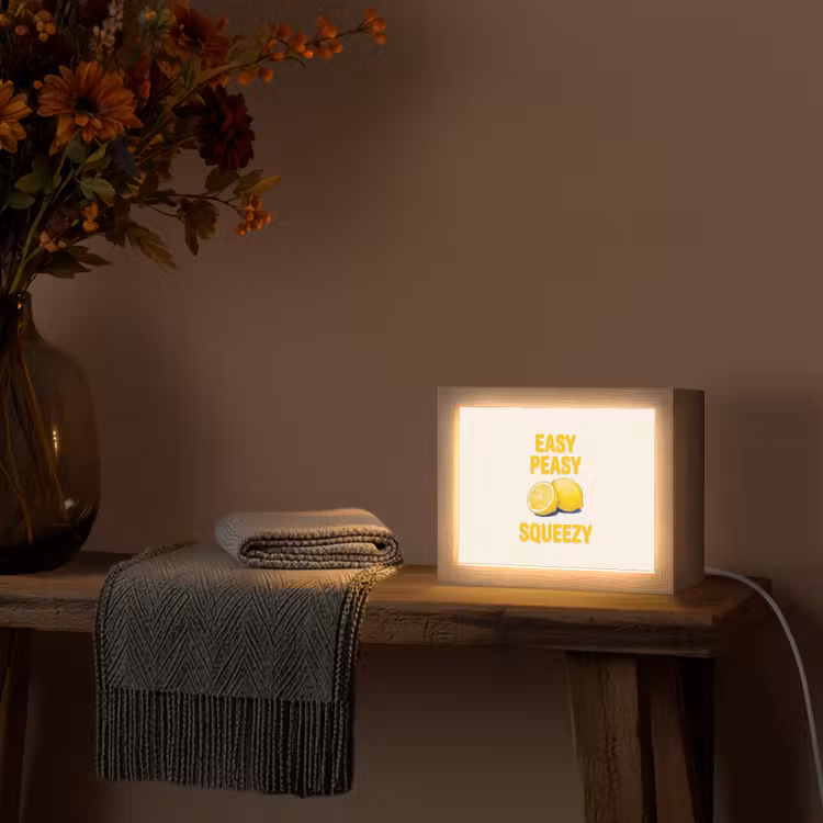 Lightbox - Wandlamp - Eten - Citroenen - Keuken - Illustratie - Geel — 5