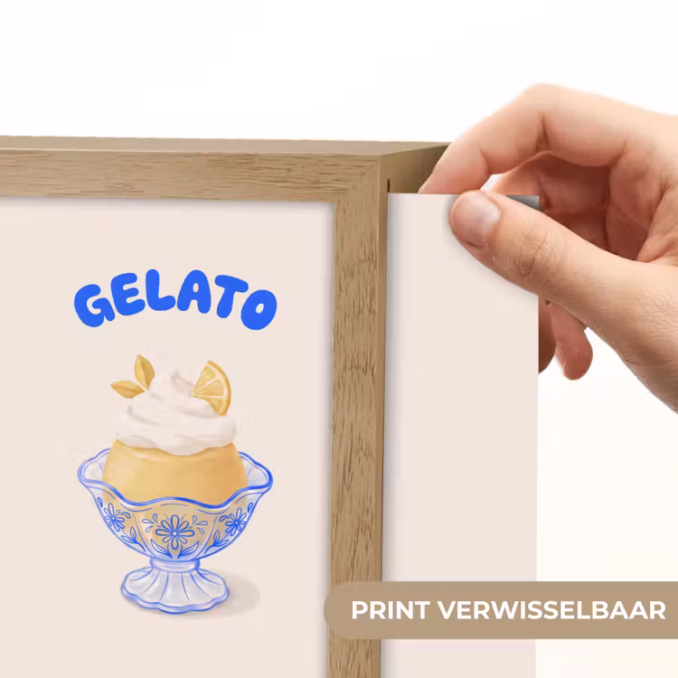 Lightbox - Wandlamp - IJs - Citroen - Illustratie - Geel - Dessert — 6