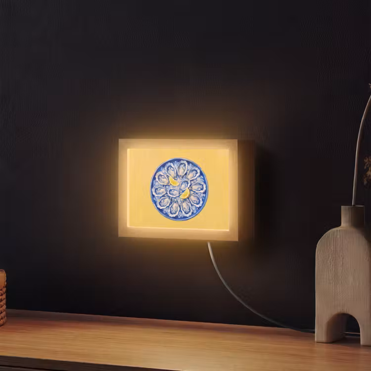 Lightbox - Wandlamp - Oesters - Citroen - IJs - Modern - Geel — 2