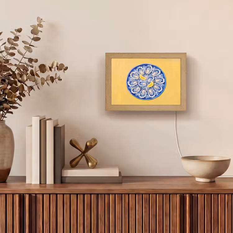 Lightbox - Wandlamp - Oesters - Citroen - IJs - Modern - Geel — 4