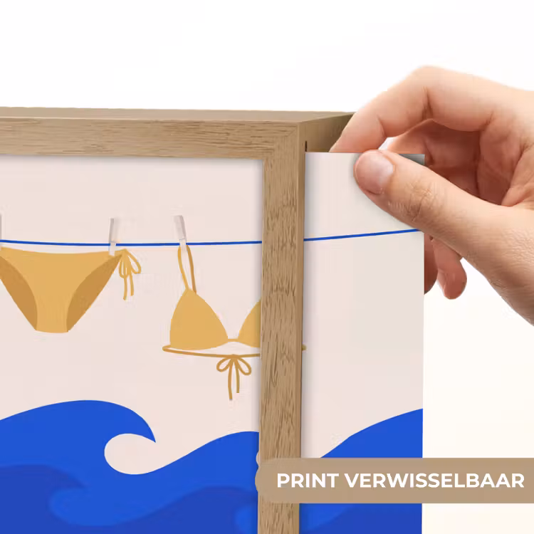 Lightbox - Wandlamp - Zwemkleding - Zee - Zomer - Illustratie - Geel — 6