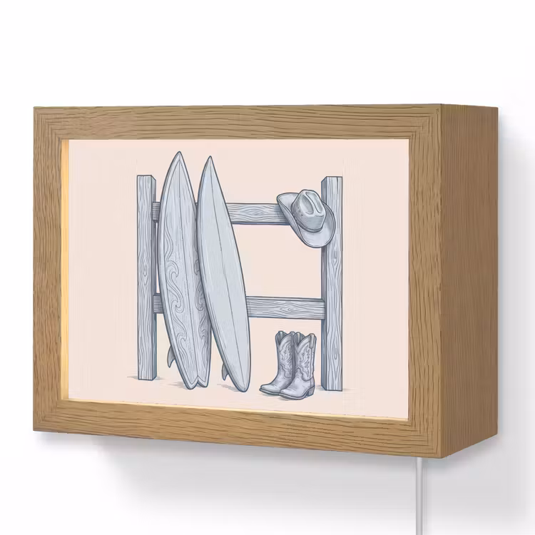 Lightbox - Wandlamp - Recreatie - Kleding - Avontuur - Illustratie - Zomer — 1