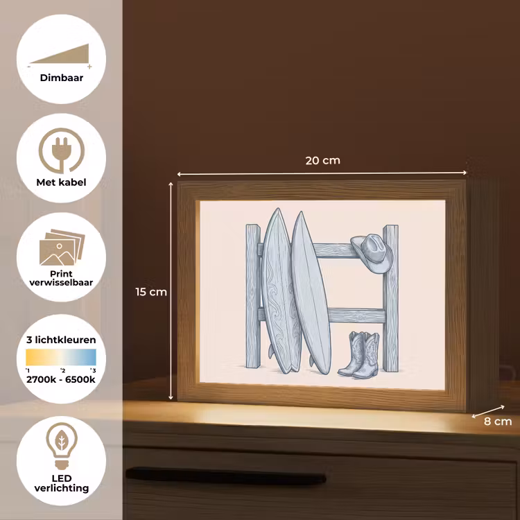 Lightbox - Wandlamp - Recreatie - Kleding - Avontuur - Illustratie - Zomer — 9