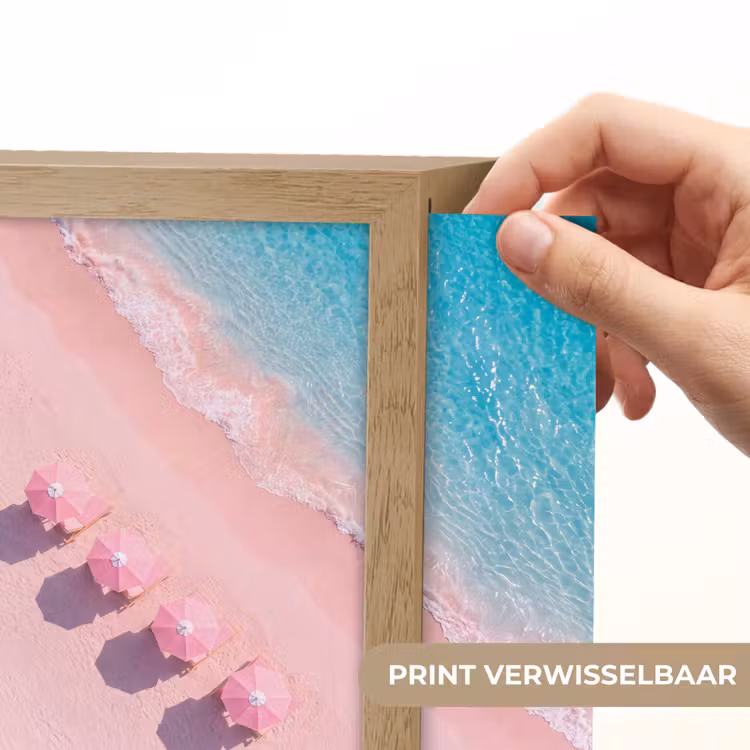 Lightbox - Wandlamp - Strand - Roze zand - Zee - Zomer - Natuur — 6