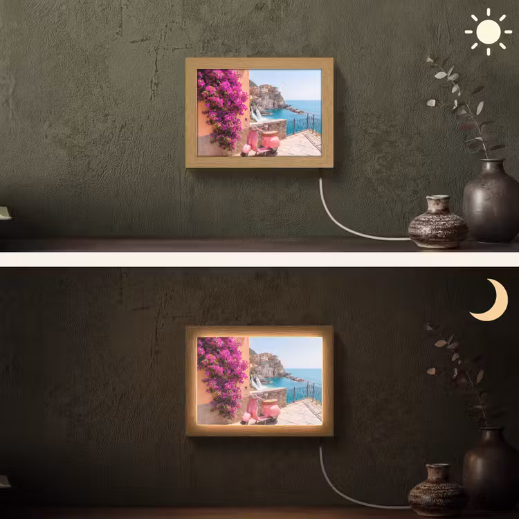Lightbox - Wandlamp - Voertuig - Roze - Kust - Zomer - Reizen — 3