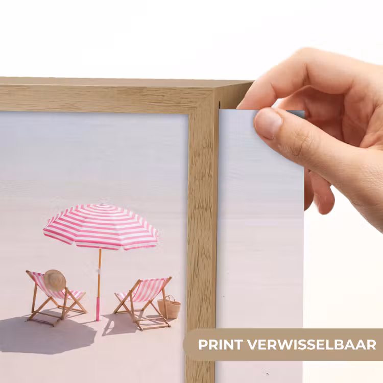 Lightbox - Wandlamp - Strand - Parasol - Ligstoel - Zomer - Roze — 6