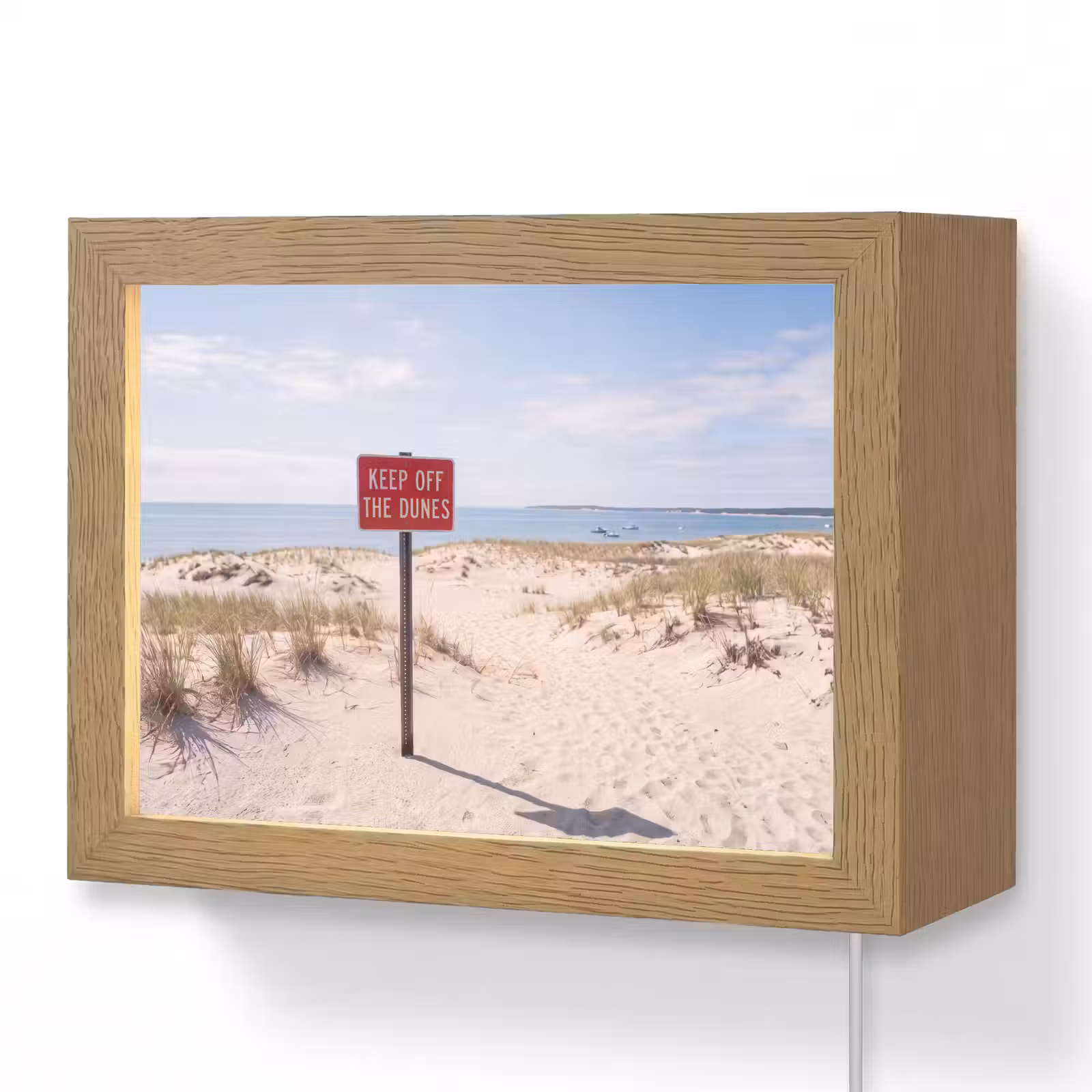 Lightbox - Wandlamp - Duin - Bord - Kust - Landschap - Rood — 1