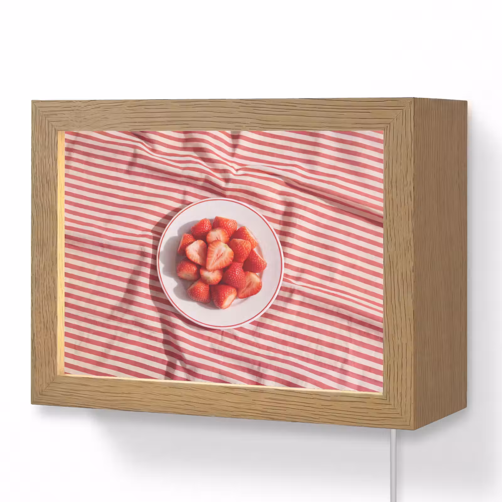 Lightbox - Wandlamp - Eten - Aardbeien - Fruit - Zomer - Rood — 1
