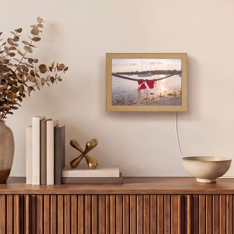 Lightbox - Wandlamp - Badkleding - Rood - Zomer - Water - Zonsondergang — 4