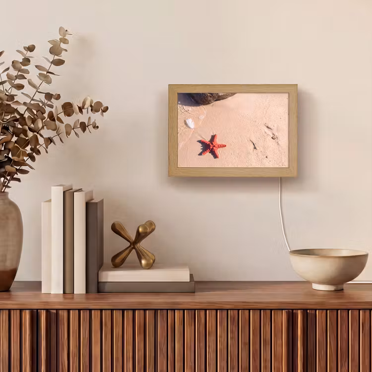 Lightbox - Wandlamp - Dieren - Strand - Zee - Natuur - Rood — 4