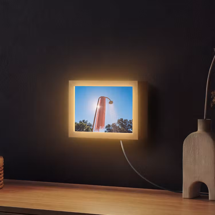 Lightbox - Wandlamp - Douche - Water - Zomer - Blauw — 2