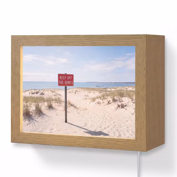 Lightbox - Wandlamp - Duin - Bord - Kust - Landschap - Rood — 1